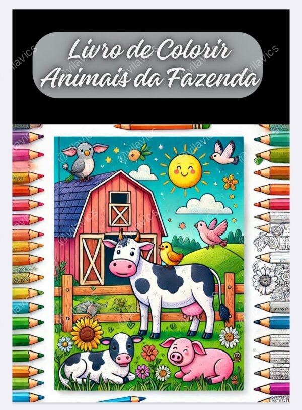 Pack com 20 livros para colorir