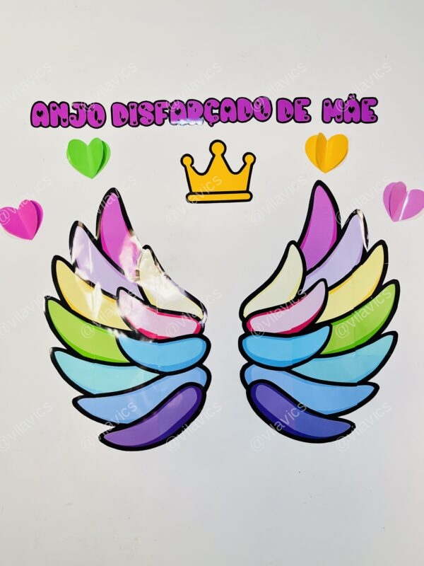 Painel “Anjo Disfarçado de Mãe” - Dia das Mães