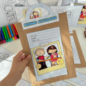 Kit Capas de Atividades tema Escola