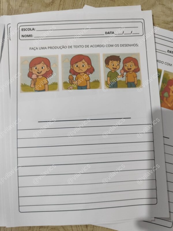 Produção de Texto - Sequência de imagens - Imagem 7
