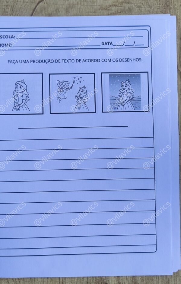 Produção de texto - Sequência de imagens para colorir - Image 4