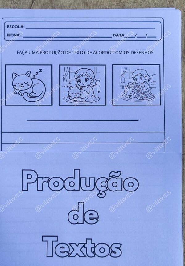 Produção de texto - Sequência de imagens para colorir - Image 2