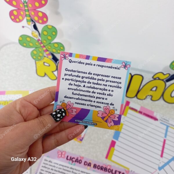 Kit Reunião com pais: A lição de uma borboleta  - Imagem 2